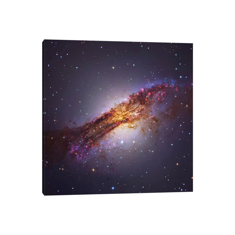 Centaurus A - Galaxy In The Constellation Centaurus by Roberto Colombari - Wrapped Canvas Gallery-Wrapped Canvas Giclée