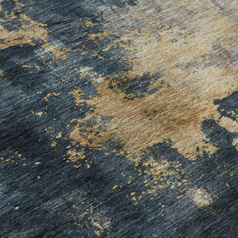 Premium Machine Washable Dahl AMF1072 Abstract Rug, null