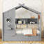 Lit en bois avec lit gigogne-642792198-642792199