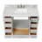 Cambridge Single Bathroom Vanity with Carrara Marble Top-88398690
