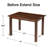 Extendable Solid Wood Rectangle Dining Table-129240763
