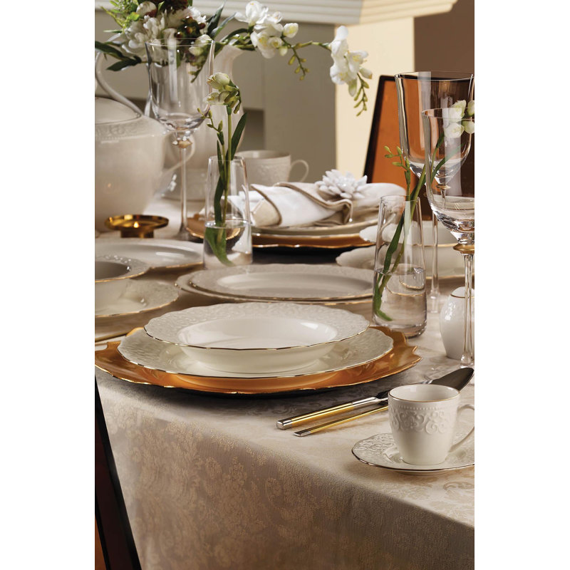 Tullly Piece Bone China Dinnerware Set - Service for 12