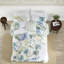 Ensemble de literie surdimensionné en coton 6 pièces, style tropical côtier pour la maison