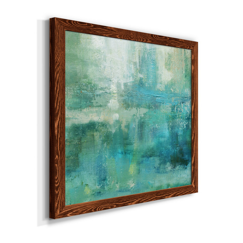 " Around The Mountain I ", Maple Framed, 34.5" H x 34.5" W x 1" D