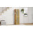 66 Inch Tall Shoe Storage Cabinet With Rattan Door And Adjustable Shelves, 20 Pairs Narrow Floor Shoe Cabinets With 4 Hooks