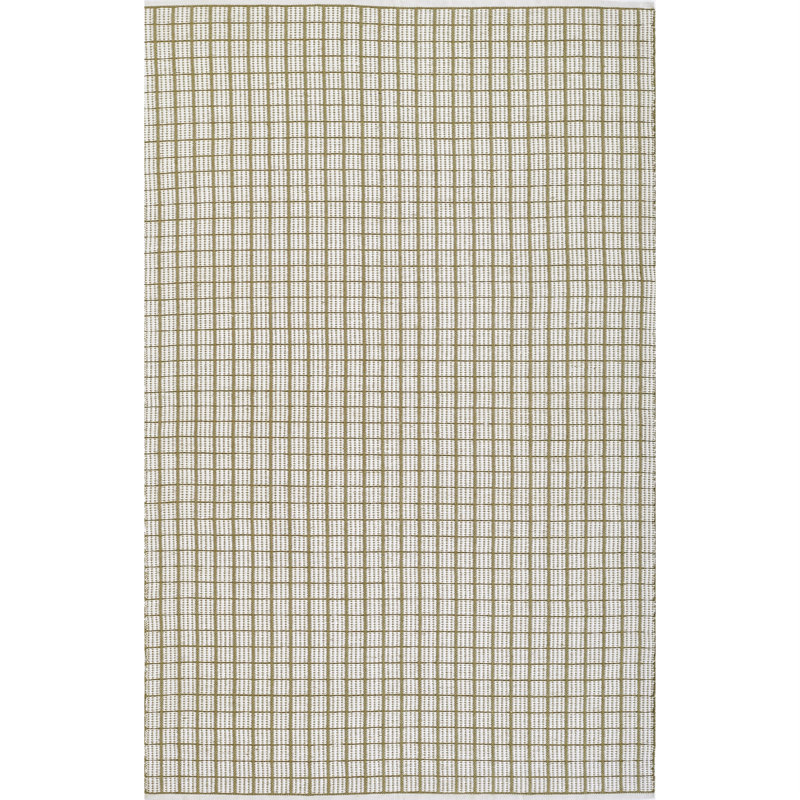 Tapis intérieur / extérieur blanc / vert Malmo, Rectangle 3 pi 6 po x 5 pi 6 po