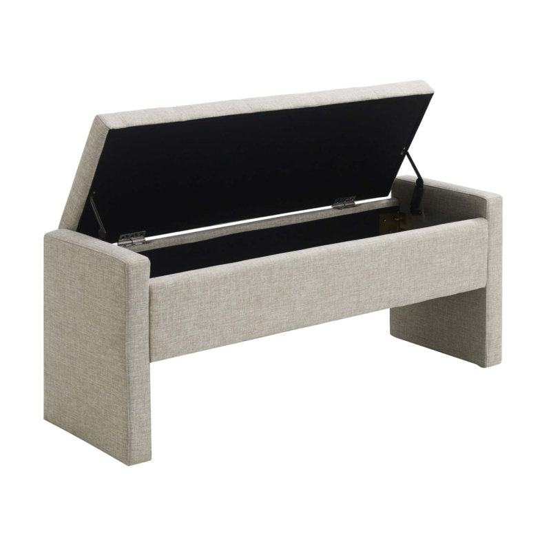 Banc de bout moderne, Gris clair