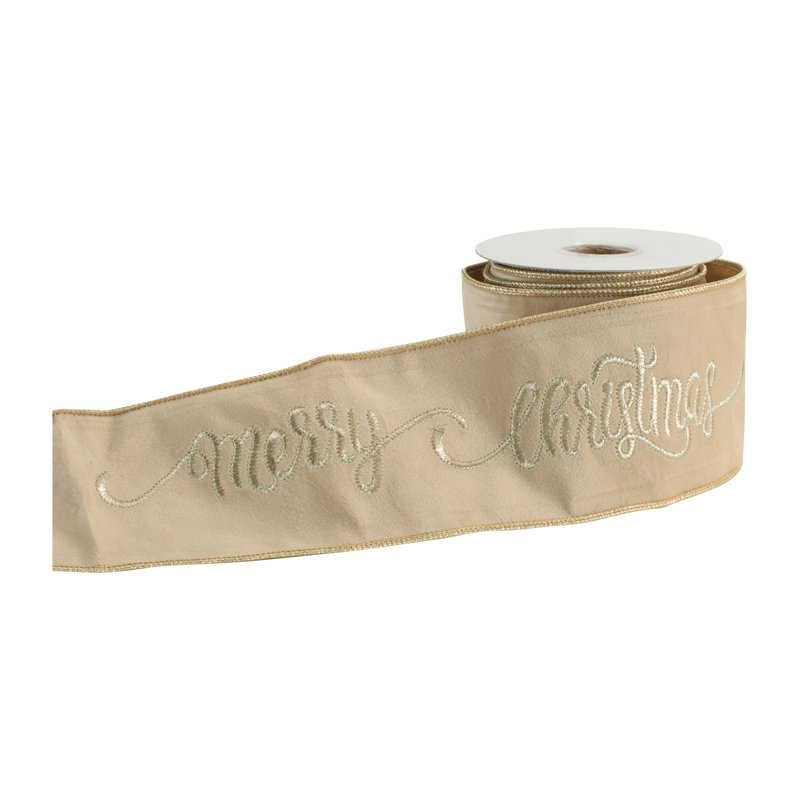 Ruban filaire «Merry Christmas» 4 po x 5 verges
