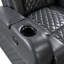 Fauteuil inclinable électrique en cuir Alair de Aire avec Bluetooth, chargeur sans fil et porte-gobelet