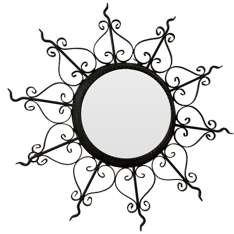 Miroir mural 23 po Rustic Sunburst