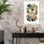 Aquarelle, cercles, neutre, abstrait, contemporain, art mural-1867475415