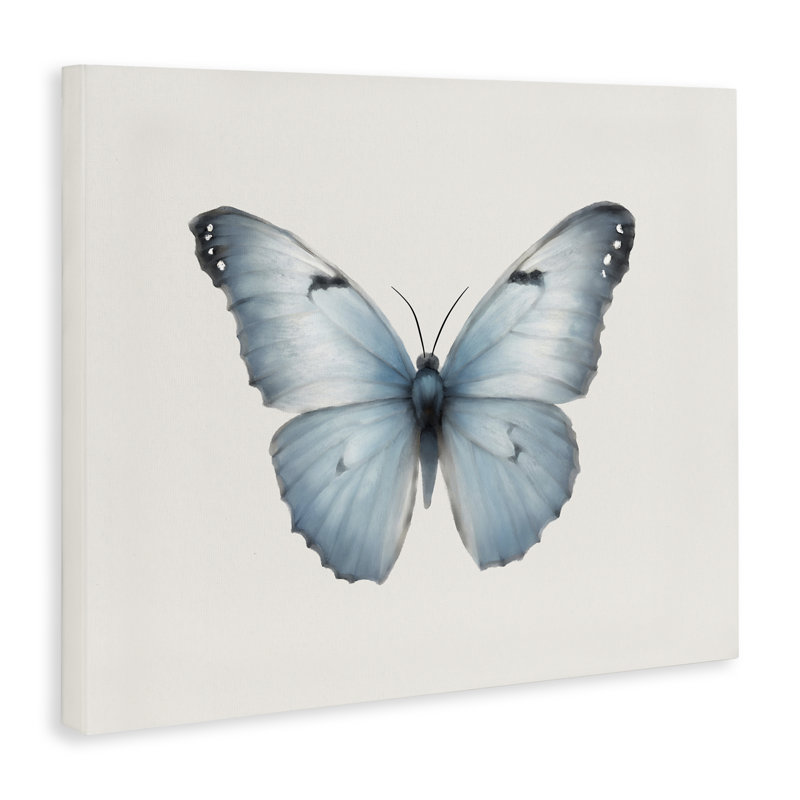 «Blue Symmetric Butterfly» par Elizabeth Medley, H 24 po x l 30 po