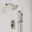 Système de douche à pression équilibrée, douchette à double effet de pluie 10 po avec douche à main-92522936