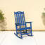 Fauteuil à bascule toutes saisons pour la détente sur la terrasse et à l'extérieur, matériau HIPS durable, mouvement de bascule fluide, assise spacieuse