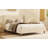 Modern Cream Velvet Upholstered Platform Bed With Wingback Headboard And Walnut Wooden Legs, No Box Spring Needed-234523591