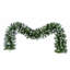 Ensemble de Noël 3 pièces pré-éclairé: deux arbres de 4 pi avec lumières DEL et couronne en PVC ignifuge facile à assembler