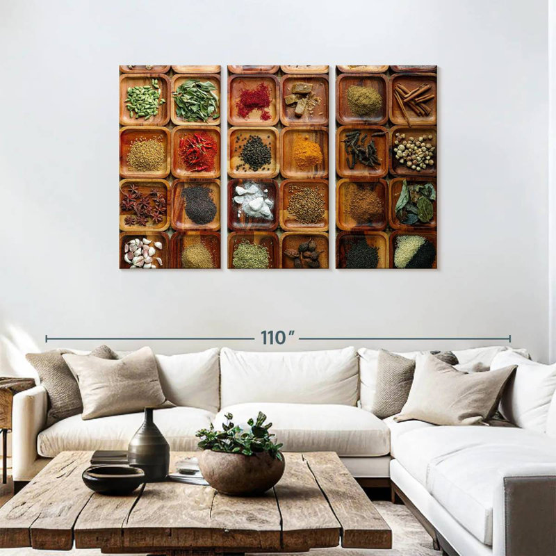 Yarlin Herbs And Spices Selection, 48" H x 74" W