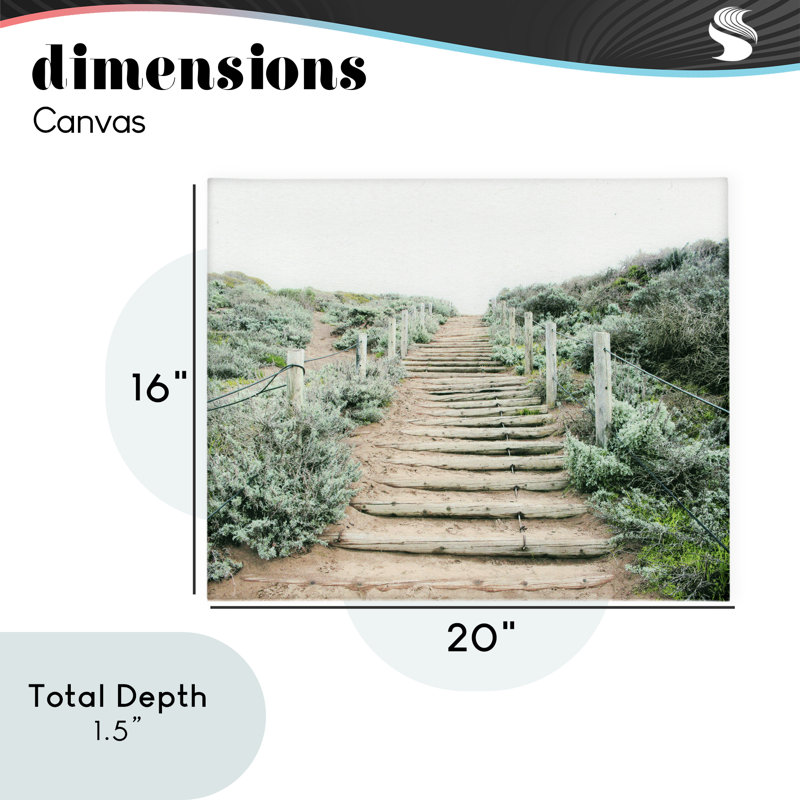 «Stairway To Heaven Path», toile par Leah Noel Art, H 16 po x l 20 po