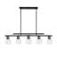 Lustre linéaire pour îlot de cuisine noir mat Macklin-83527919