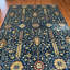 Wool Floral Area Rug in Blue