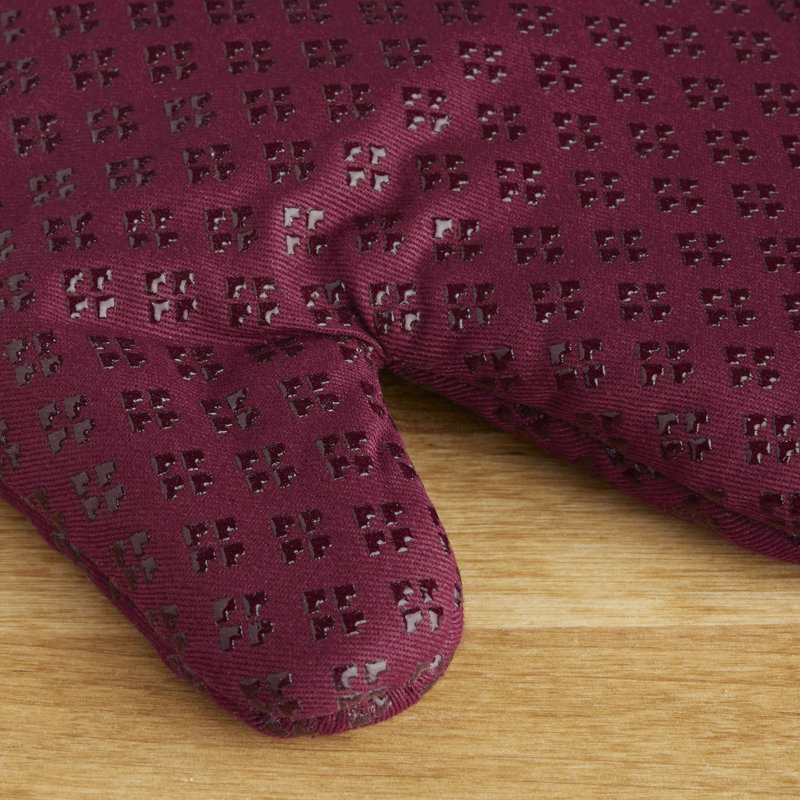 KitchenAid Asteroid Solid Textured Oven Mitt, Berry