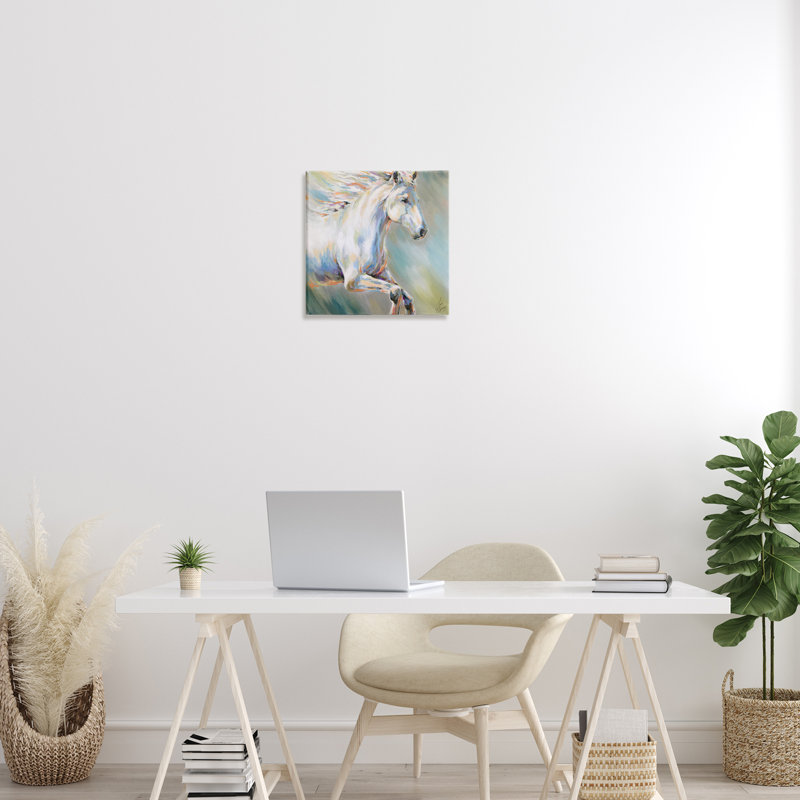 Art mural sur toile Flora, H 17 po x l 17 po