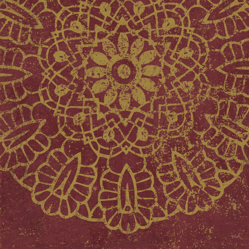 «Contemporary Lace III Spice» par Moira Hershey, impression sur toile tendue, H 30 po x l 30 po, Non