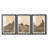 Hillside Walking Path III - Matted and Framed Under Acrylic Glass, Set of 3, Large Living Room Wall Art-69982205-69982207