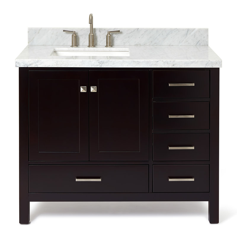 Ensemble de meuble-lavabo simple 43 po Cambridge, Espresso
