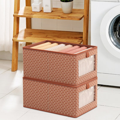 Bac de rangement en tissu Bay Isle Home ™ - ensemble de 2