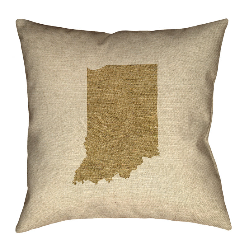 Housse de coussin Katelyn Smith Indiana, 14 po x 14 po, Or