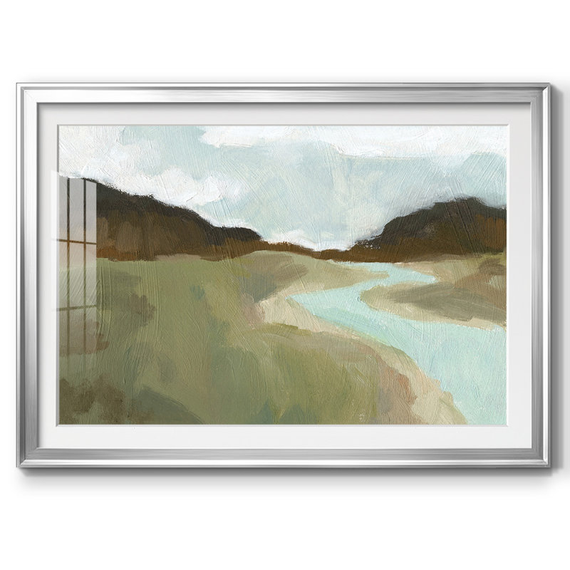 Coldwater Hills I, reproduction d'art encadrée, Argent, H 27 po x l 39 po x P 1,5 po