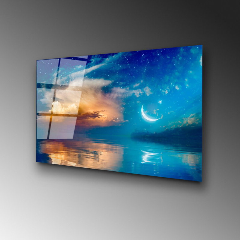 Elegant Decorative Tempered Glass Painting, 19.7 x 27.6 Inches | 100% Tempered Glass, Thickness: 0.16 Inches | Perfect for Home Decor, Living Room, and Office | Stunning Art Piece with Modern Aesthetic