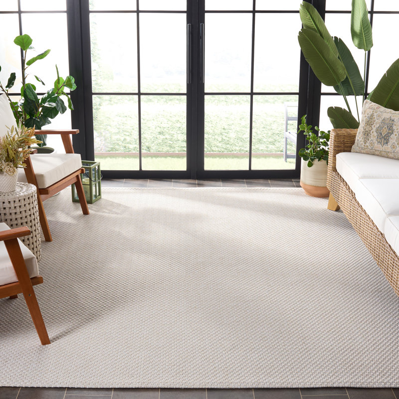 Sisal All-Weather Performance Solid Color Indoor/Outdoor Area Rug, Rectangle 8' x 10'