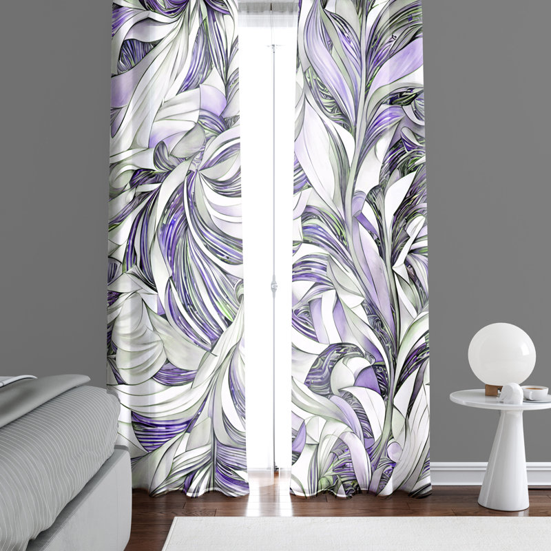 Semi Sheer Curtain Pair, 20" W x 52" L