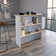 Kitchen Island with Ample Workstation and 2-Tier Shelf