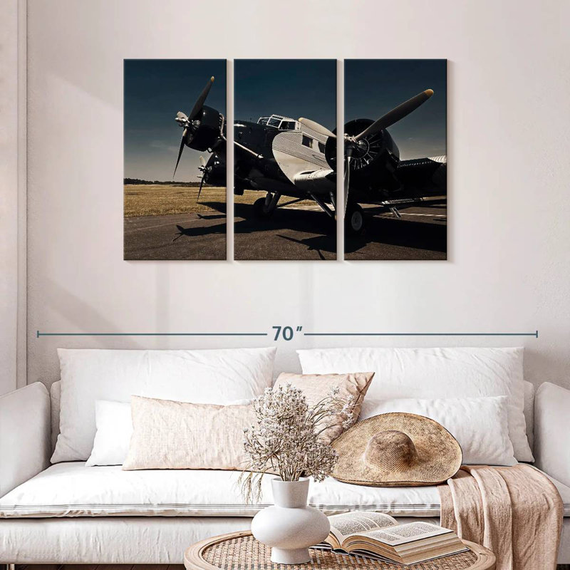 Avion Junkers Ju 52, H 28 po x l 45 po