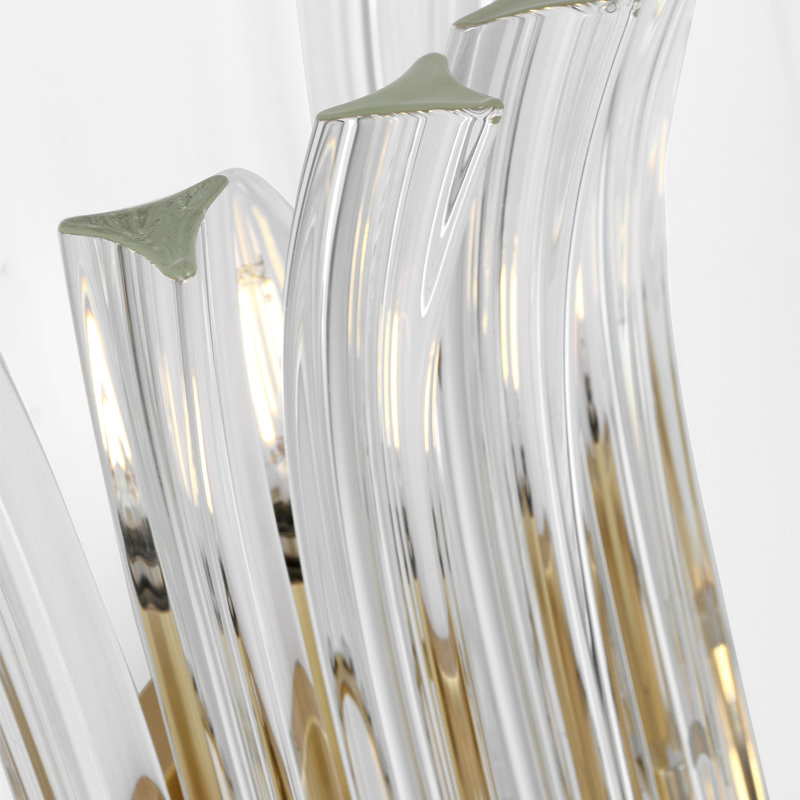 AERIN Rhine 21" Sconce with Crystal, Hand-Rubbed Antique Brass