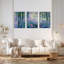 «Water Lily Pond», impression sur toile impressionniste (ensemble de 3)-1395121307