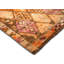 Tapis de couloir unique en laine noué à la main de style années 1960 de 2 pi 9 po x 13 pi 7 po en orange / brun / beige
