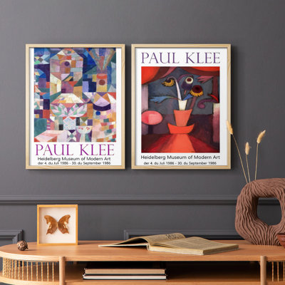 Klee Posters I-Premium, reproduction encadrée - prête à être accrochée - aucun clou requis - aucun clou requis