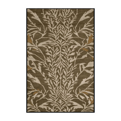 Machine Washable Nature Brown Area Rug