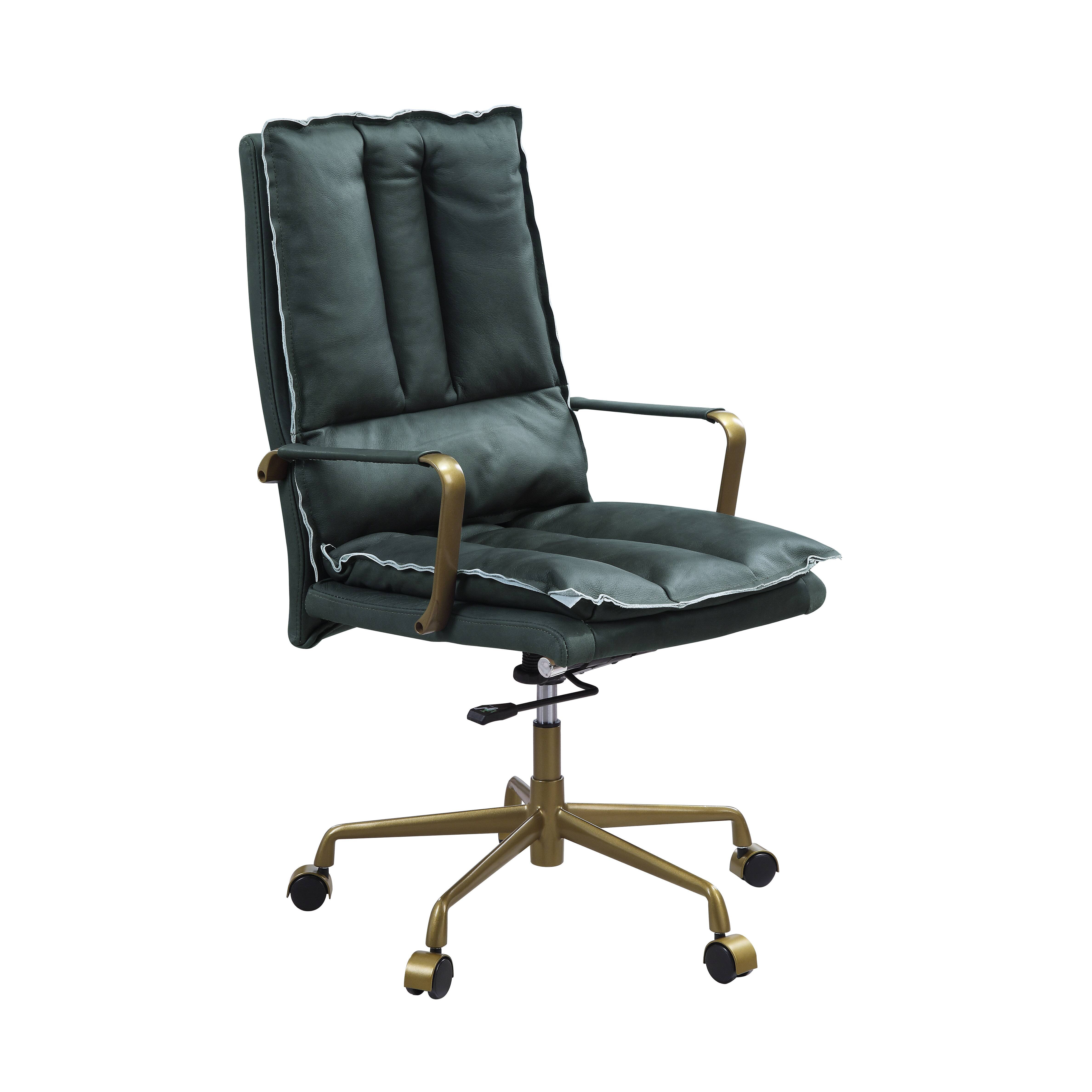 17 Stories Lambertus Industrial Swivel Office Chair with 5Star Base