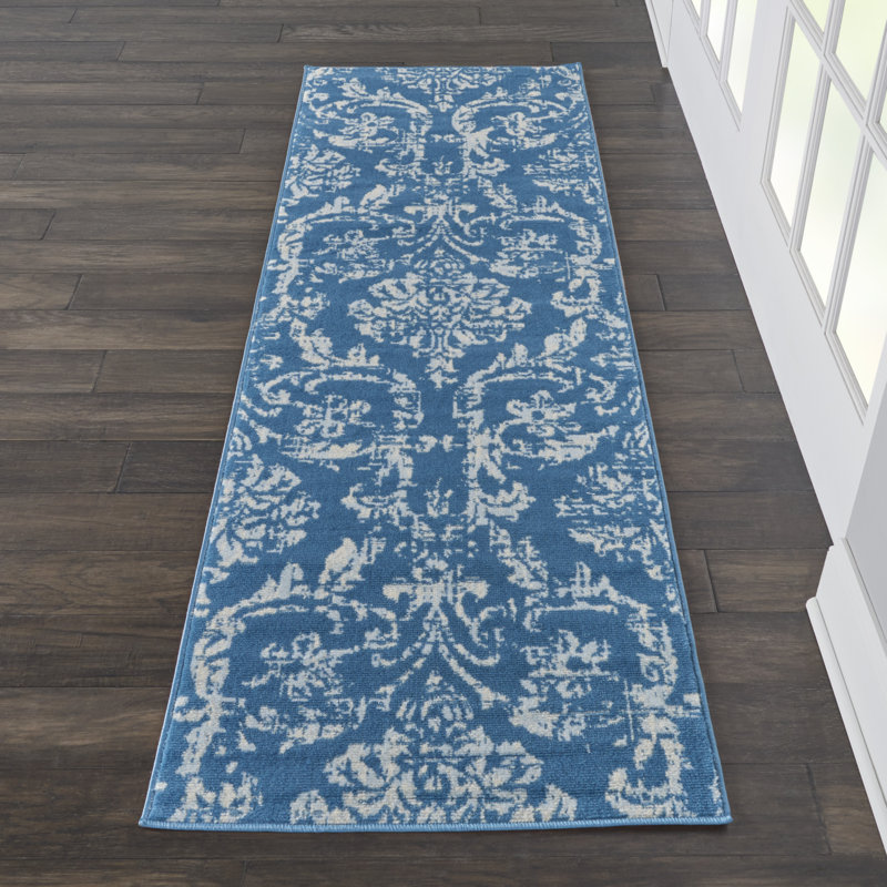 Rosemead Damask Indoor Rug, Runner 2'3" x 7'3"