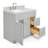 Hamlet 37'' Single Bathroom Vanity with Carrara Marble Top-252106548
