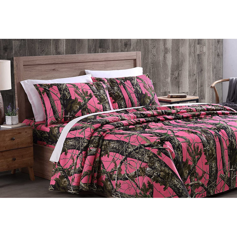 Microfiber Camouflage Sheet Set, Queen