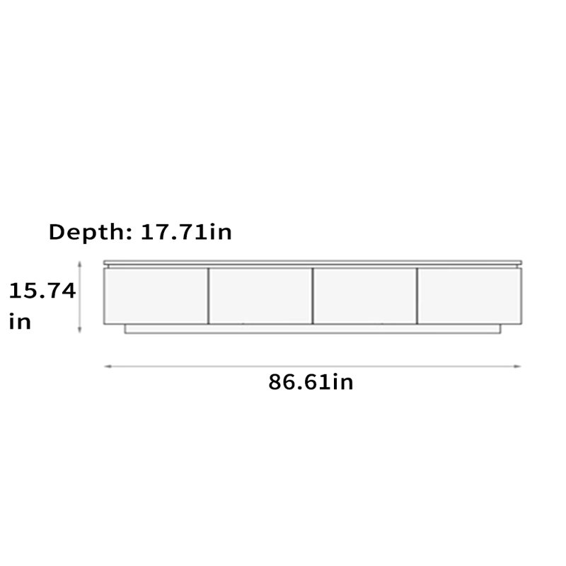 Meuble télé simple, 86.61"