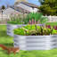 Lit de jardin surélevé galvanisé argent-108830255