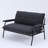 Upholstered Loveseat Sofa