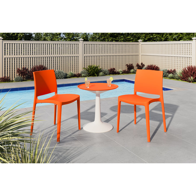 Caiyah 2 - Person Patio Dining Set with Extendable Round Table